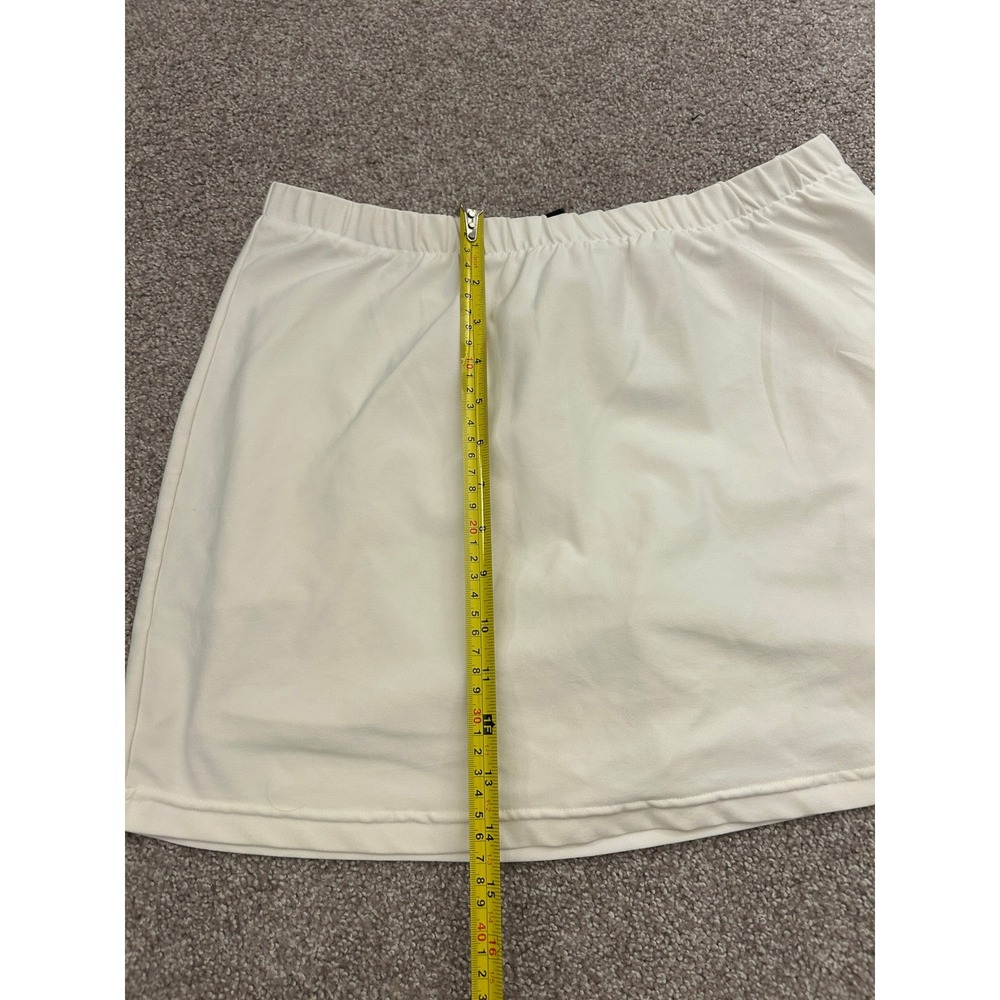 Nike Tennis Sexy Skirt Womens Medium Cream Excellent Dri-FIT Athletic Skort - Picture 3 of 7